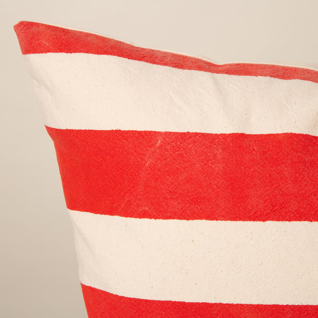 Hand Painted Stripe Cushion