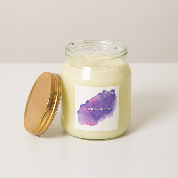 Lavender & Orange Aromatherapy Candle