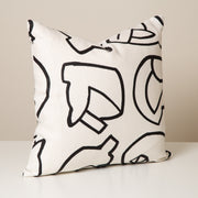 Textured Linen Hand Printed Cushion