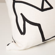 Textured Linen Hand Printed Cushion