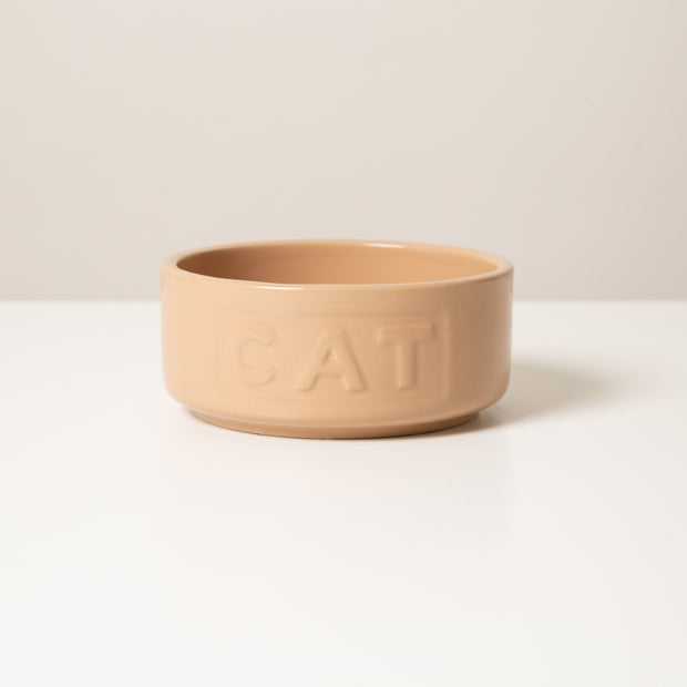 Stoneware Cat Bowl