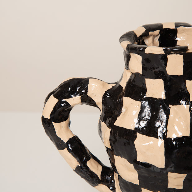 Checkerboard Wonky Vase