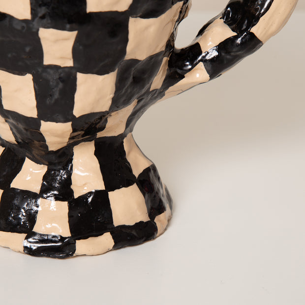 Checkerboard Wonky Vase