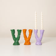 Wonky Double Candle Holder