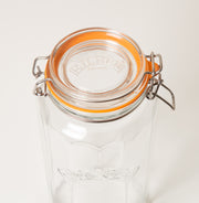 Faceted Clip Top Jar 1.8 Litre