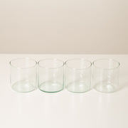 Set of 4 Mouthblown Recycled Glass Tumblers
