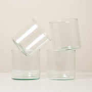Set of 4 Mouthblown Recycled Glass Tumblers
